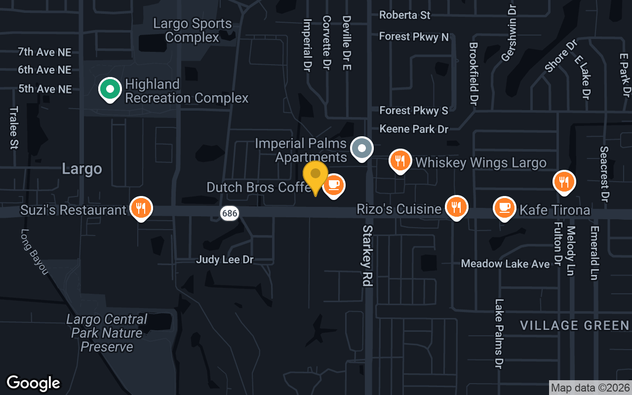 Map of Corner Bar and Grill