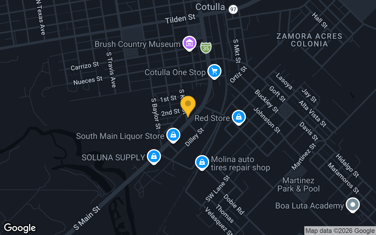 Map of Cotulla Cowboys Sports Bar LLC