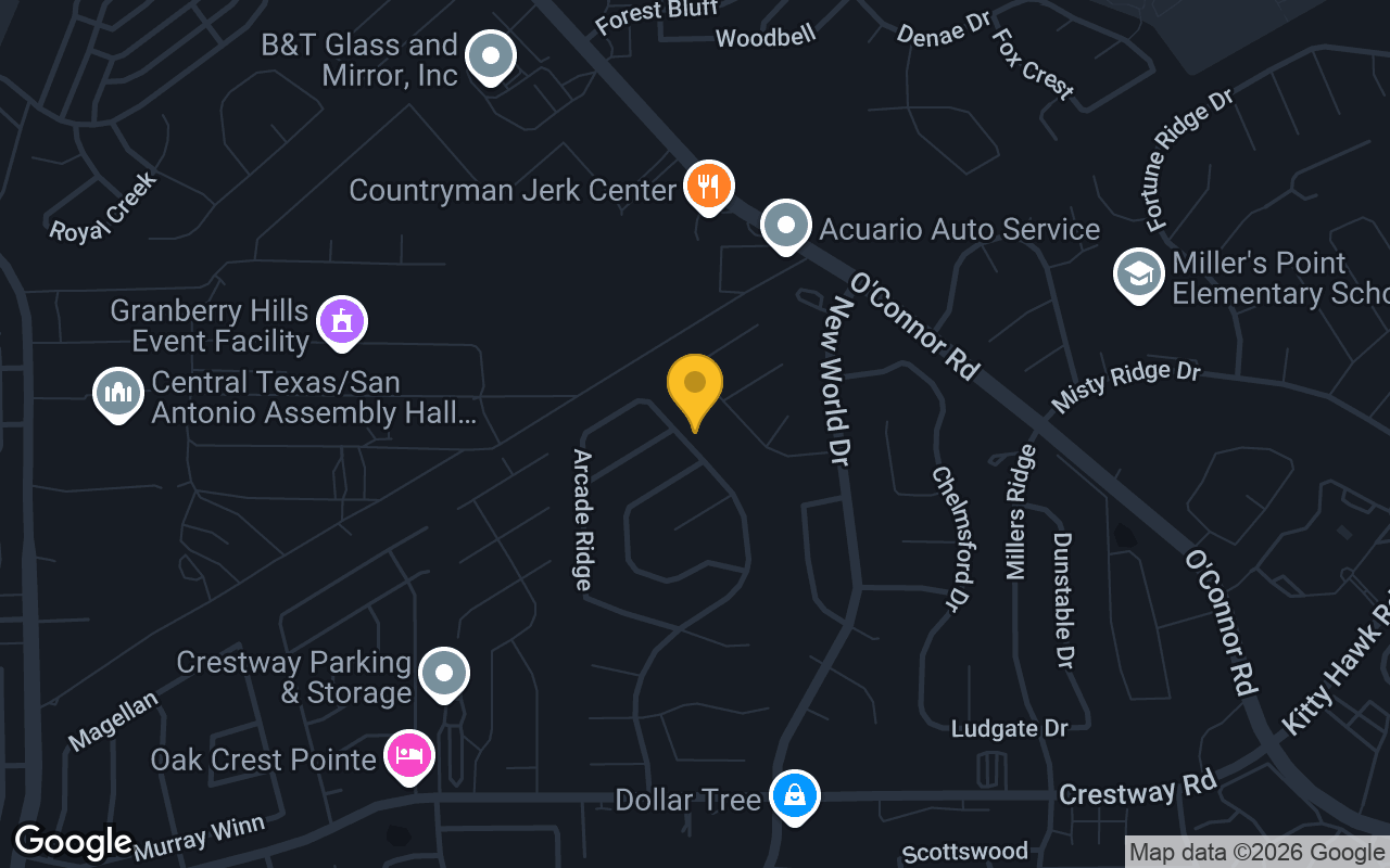 Map of Crestridge