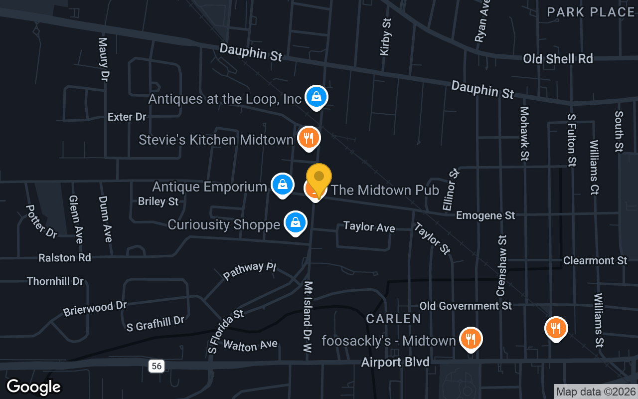 Map of Crossroads Pub