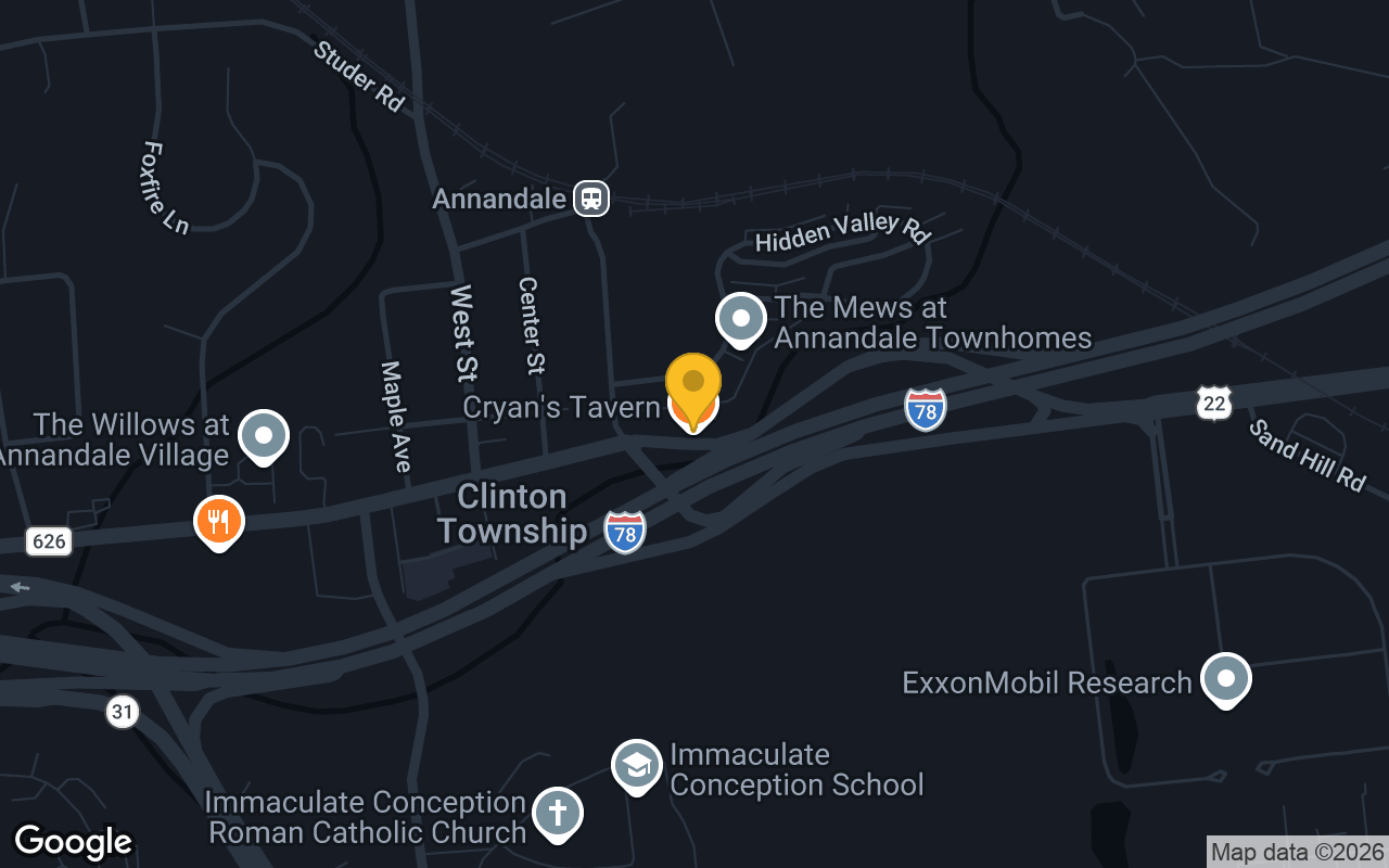Map of Cryan's Tavern