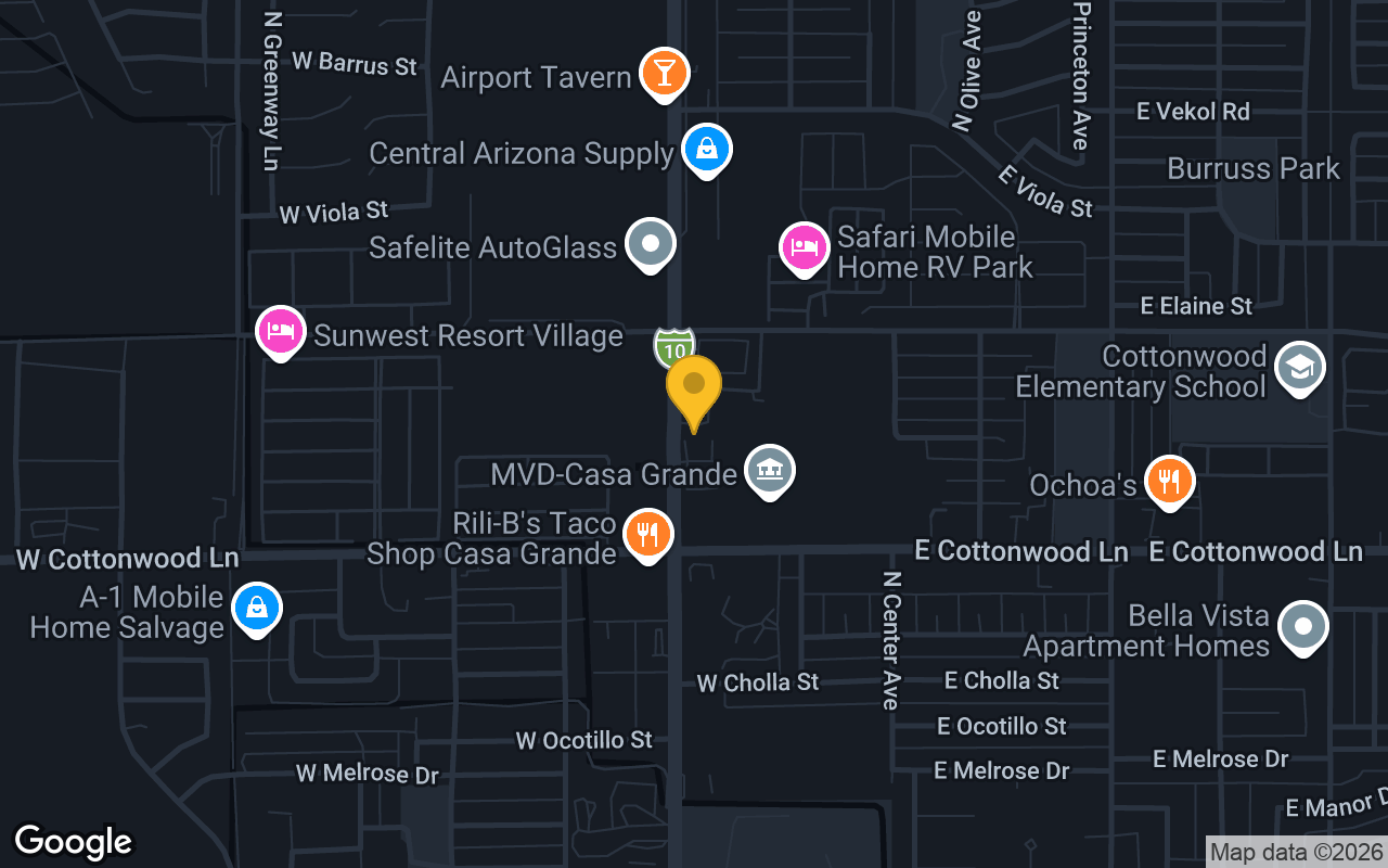 Map of Dell's Pizza