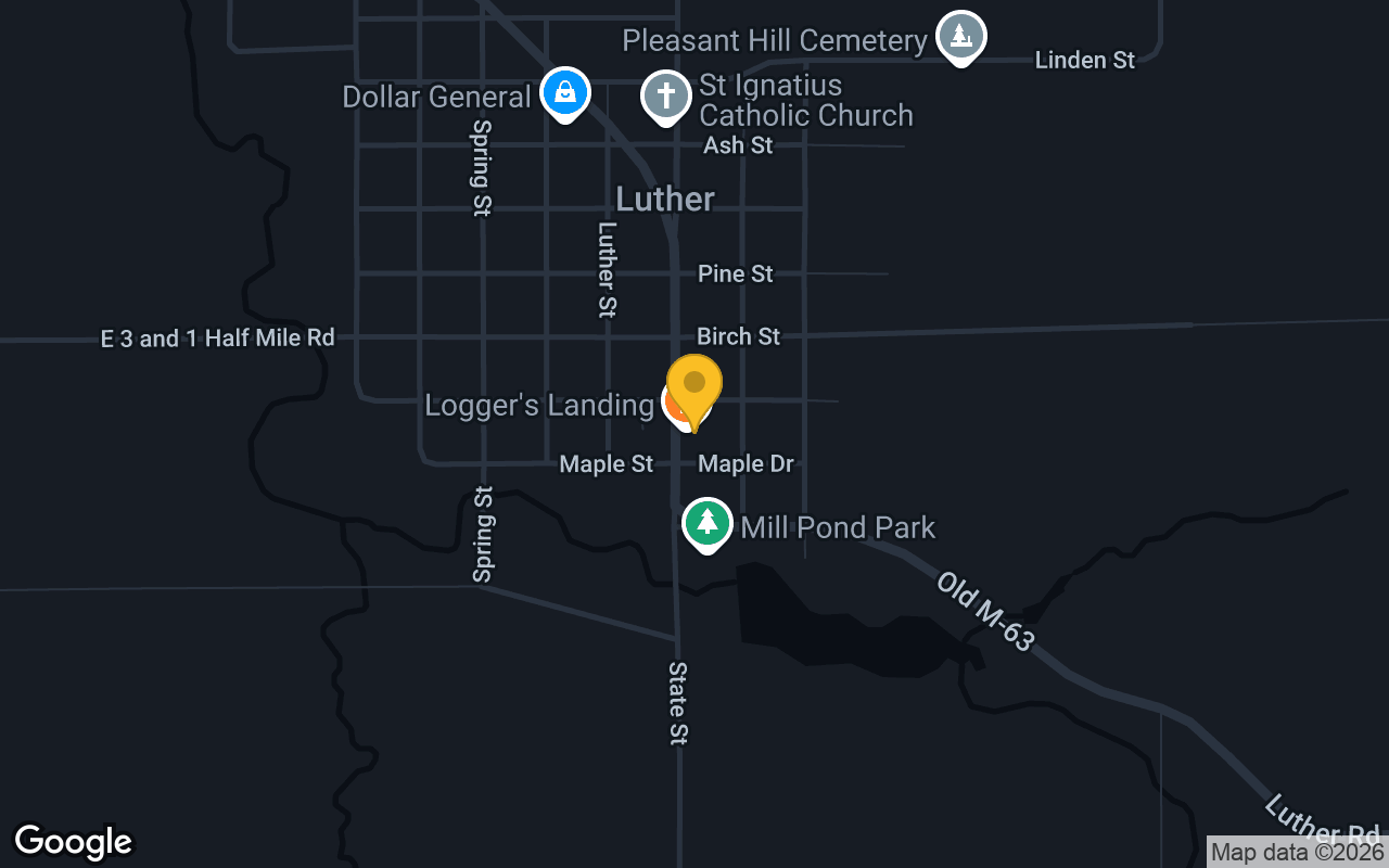 Map of Dex's Loggers Landing