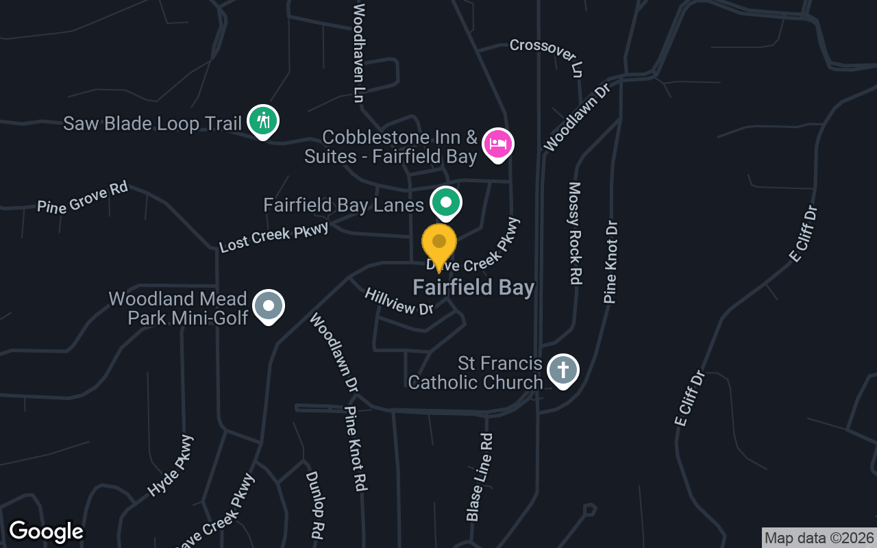 Map of The Dock at Fairfield Bay