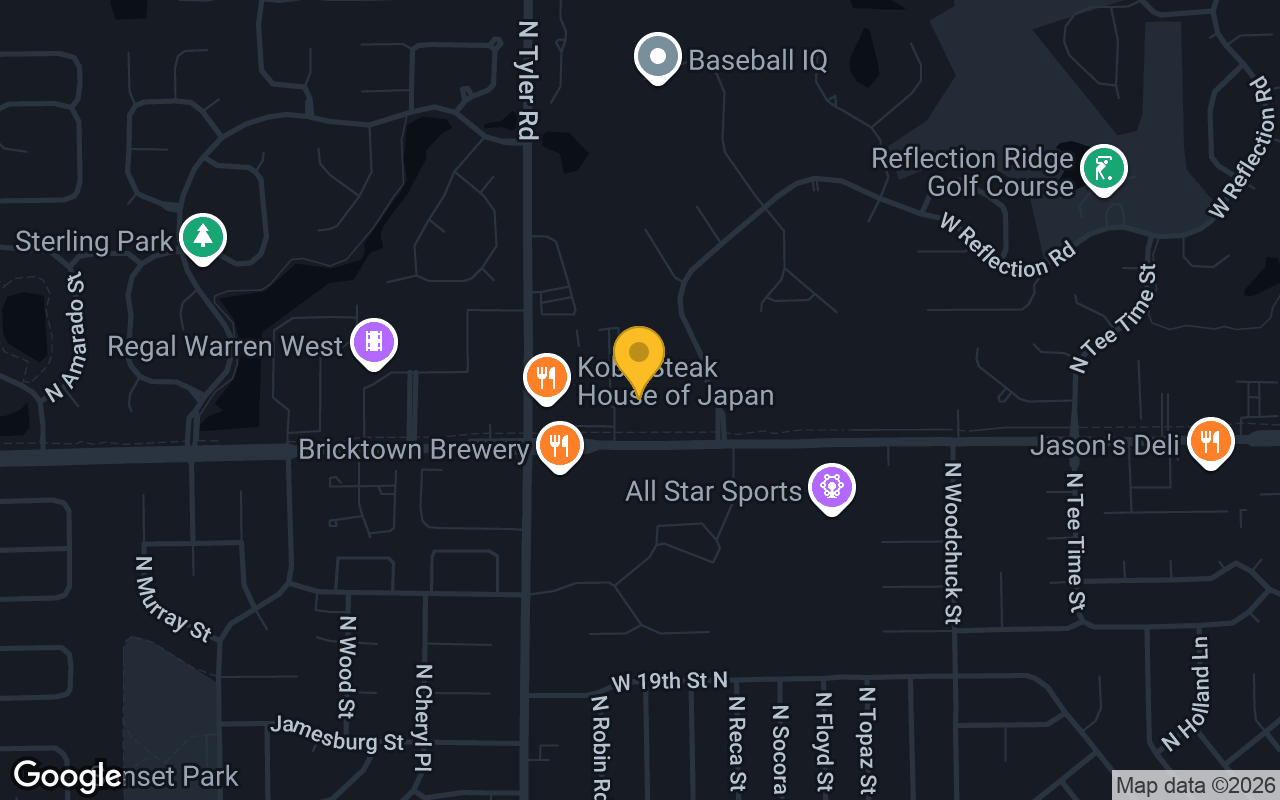 Map of Dudley's Sports Bar and Grill