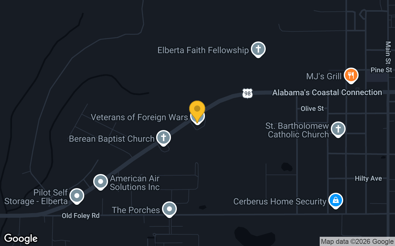Map of ELBERTA VFW POST 5658