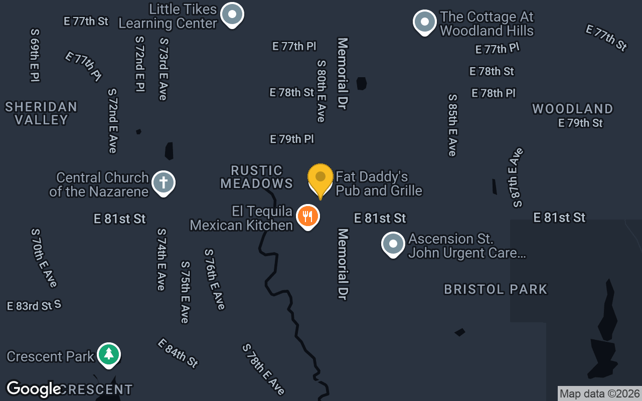 Map of Fat Daddy's Pub and Grille