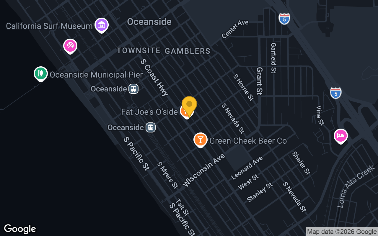Map of Fat Joe's Kitchen & Arcade