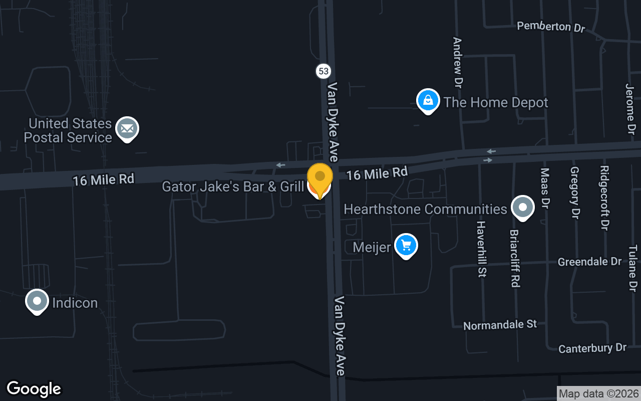 Map of Gator Jake's