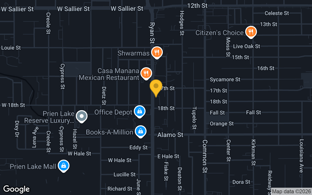 Map of Gayle's Shot Bar