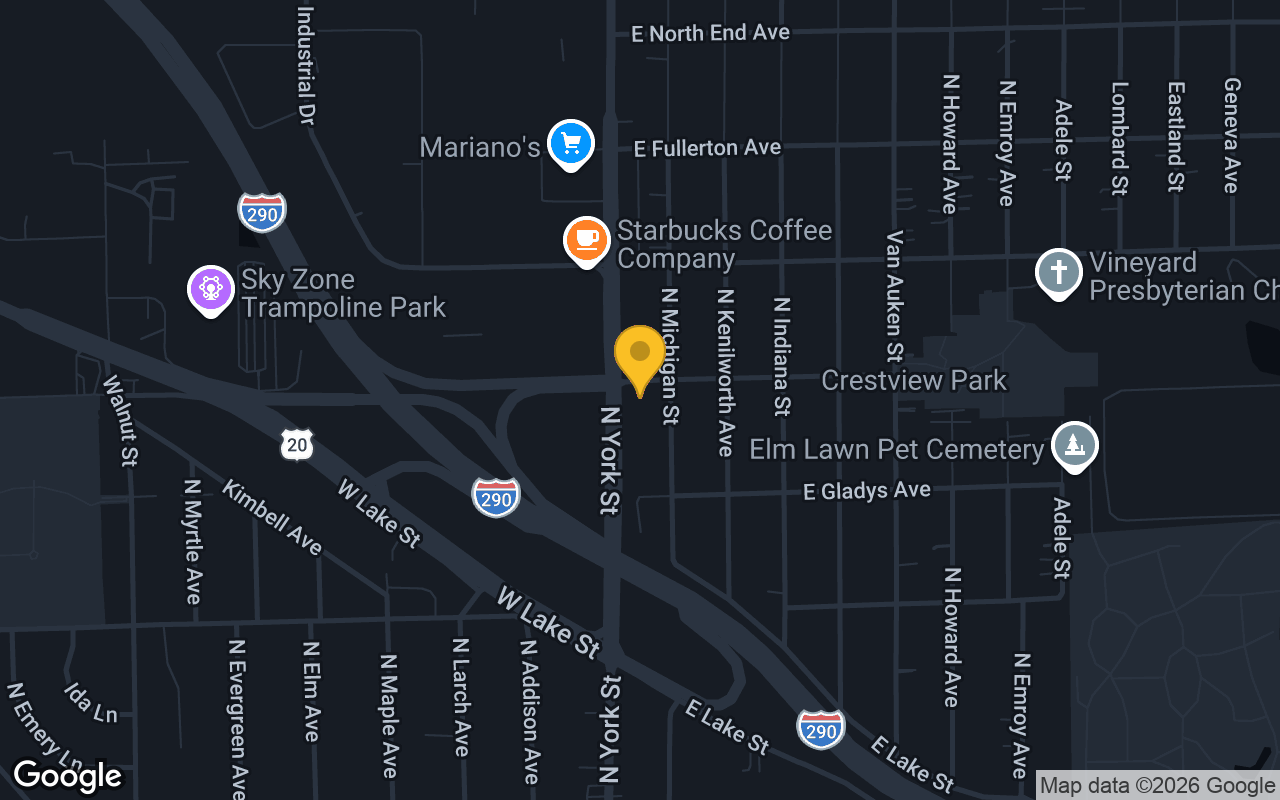 Map of GoldFish Swim School Elmhurst