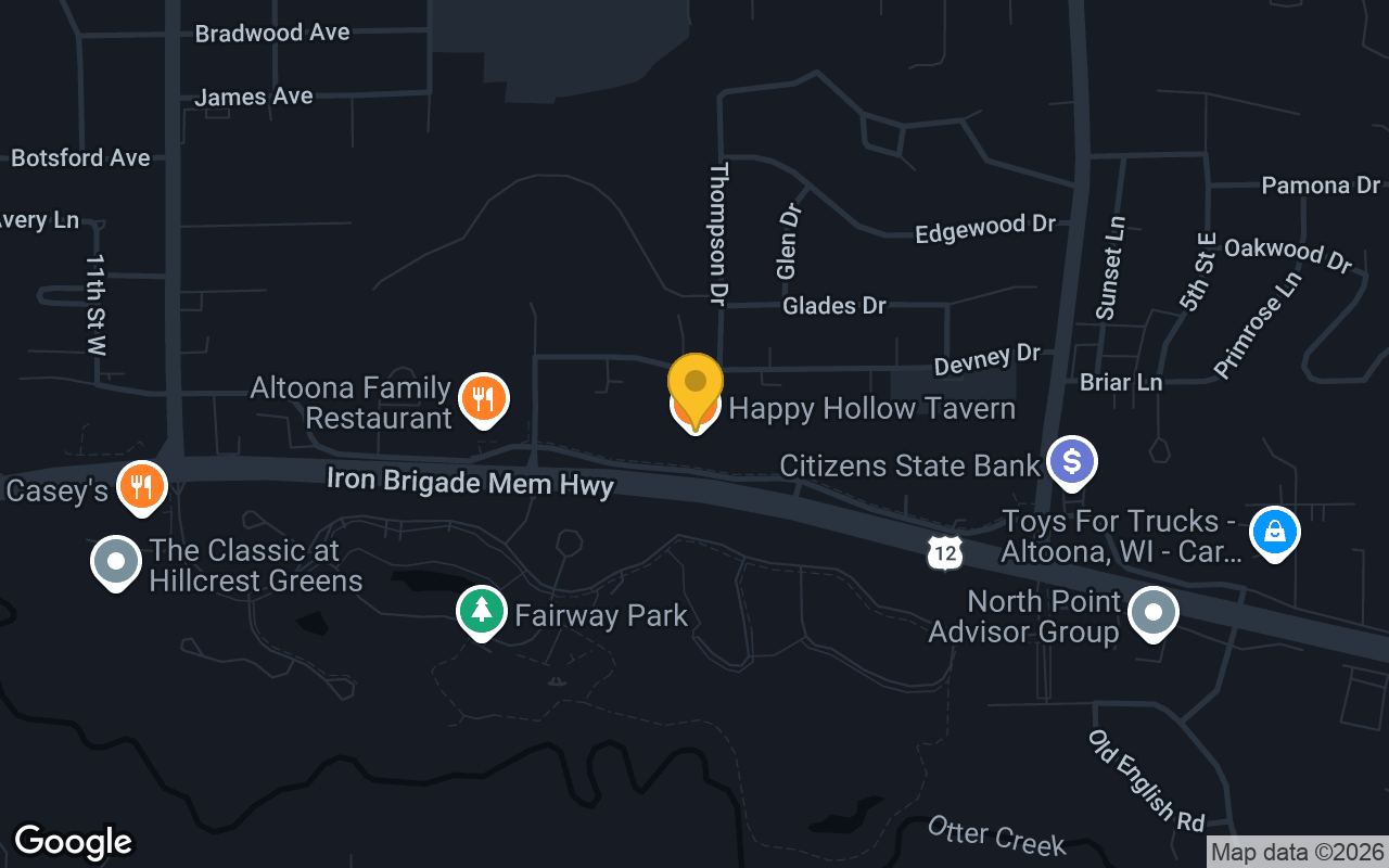 Map of Happy Hollow Tavern
