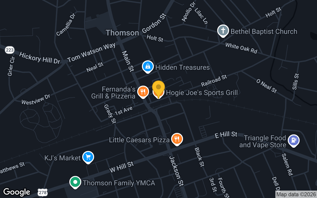 Map of Hogie Joe's Sports Grill
