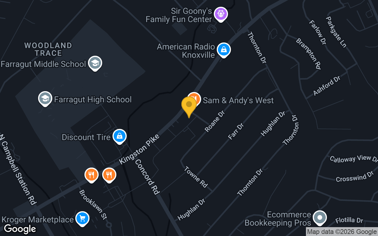 Map of Jet's Pizza  Farragut