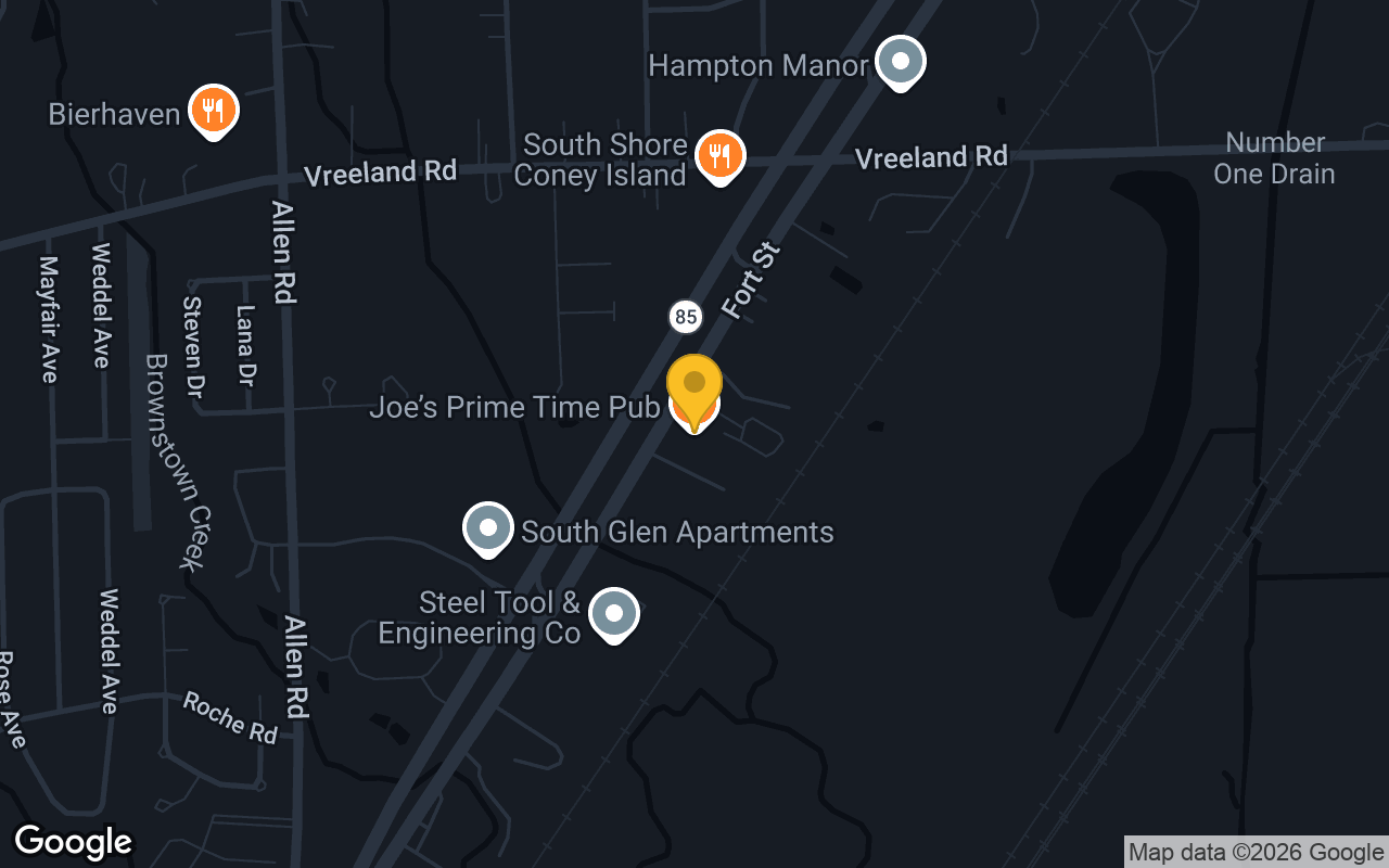 Map of Joe's Prime Time Pub