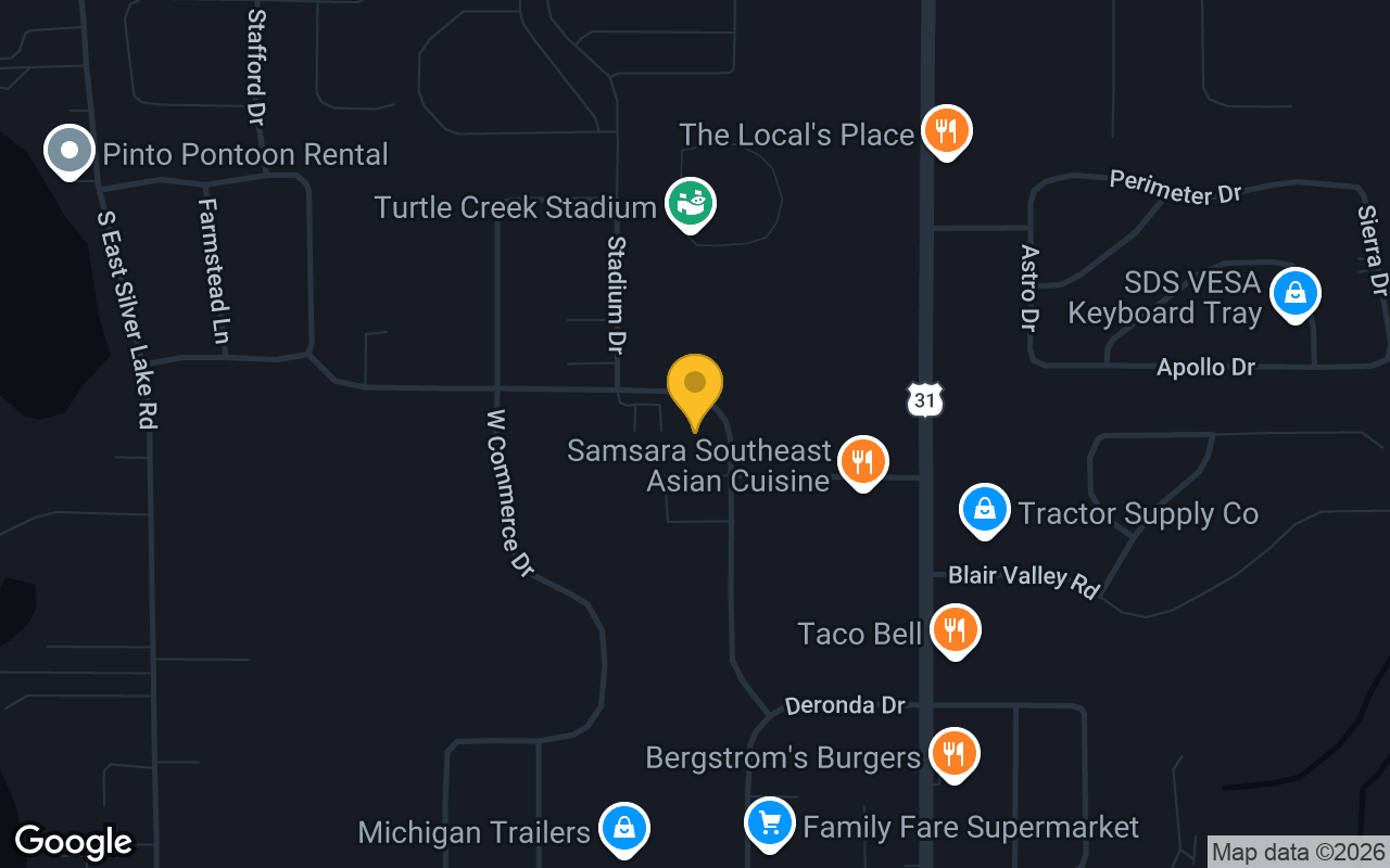Map of K&A Hop Dogs