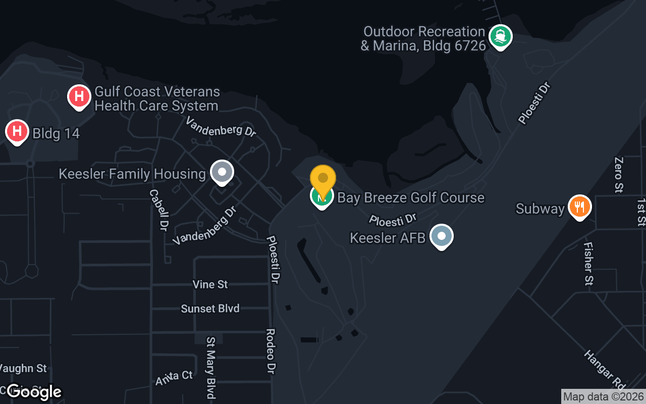 Map of Keesler Air Force Base