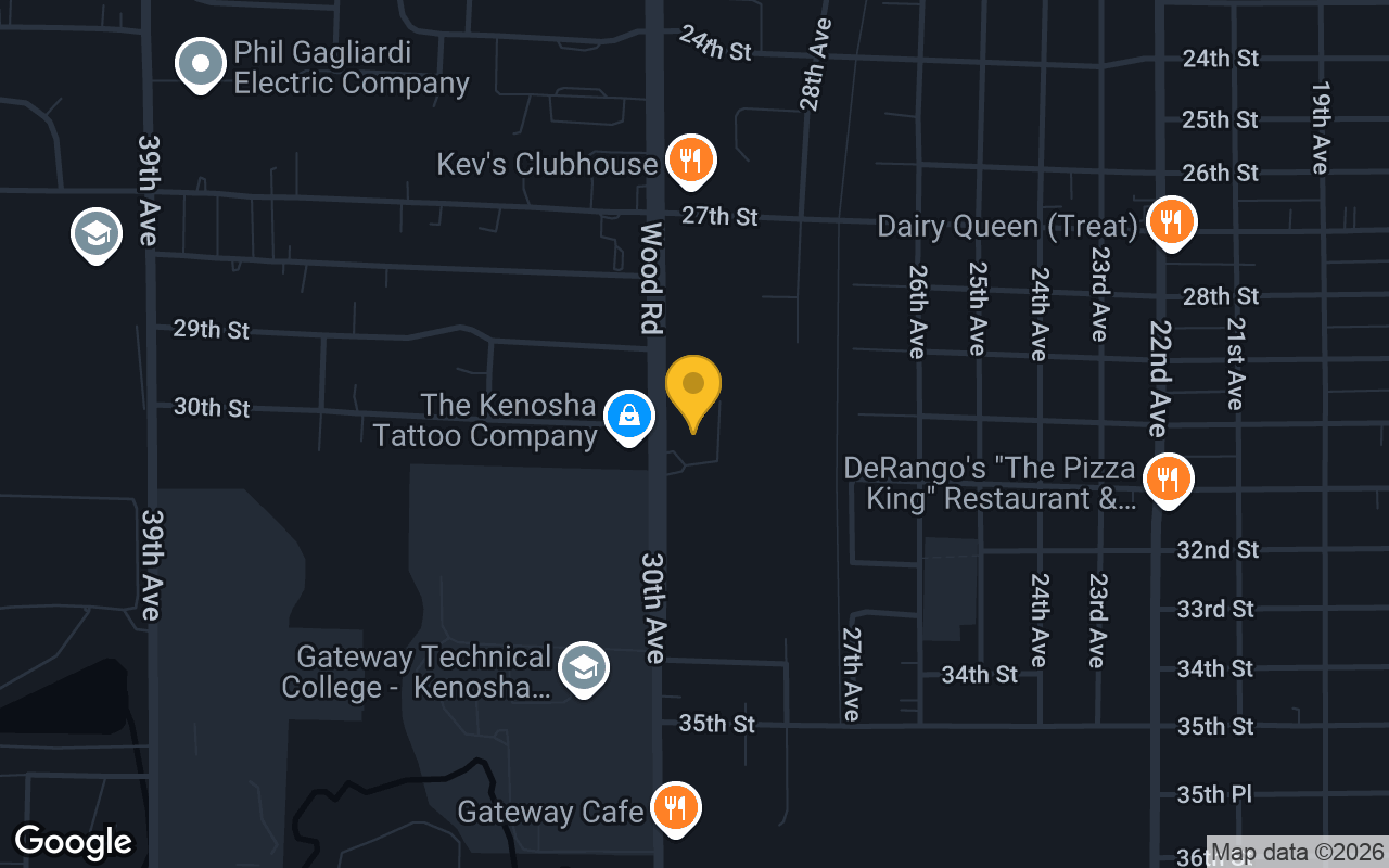 Map of Kenosha Moose Lodge 286