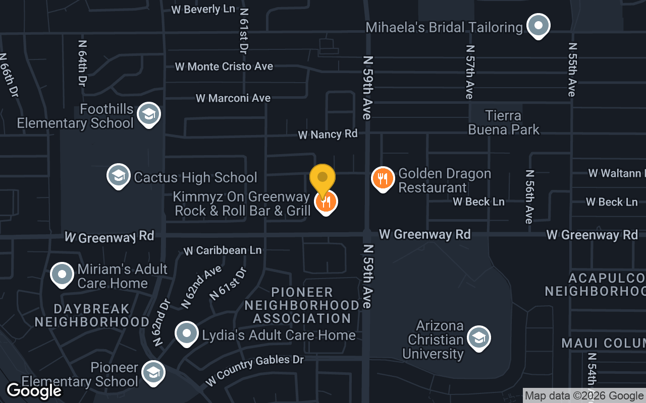 Map of Kimmy'z on Greenway
