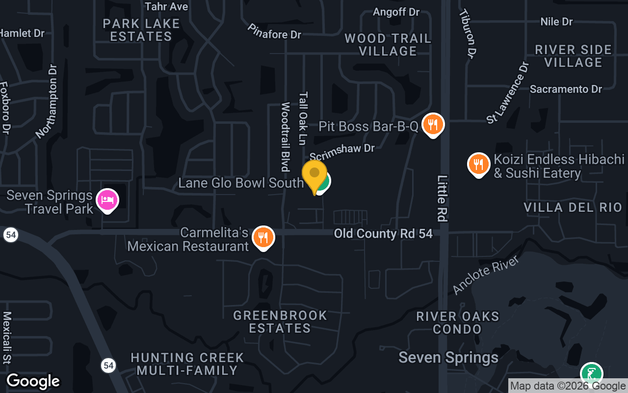 Map of Lane Glo Bowl
