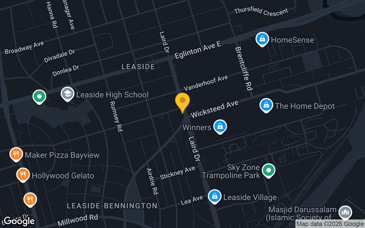 Map of Leaside Pub