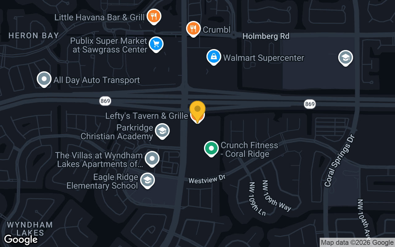 Map of Lefty's Tavern & Grille