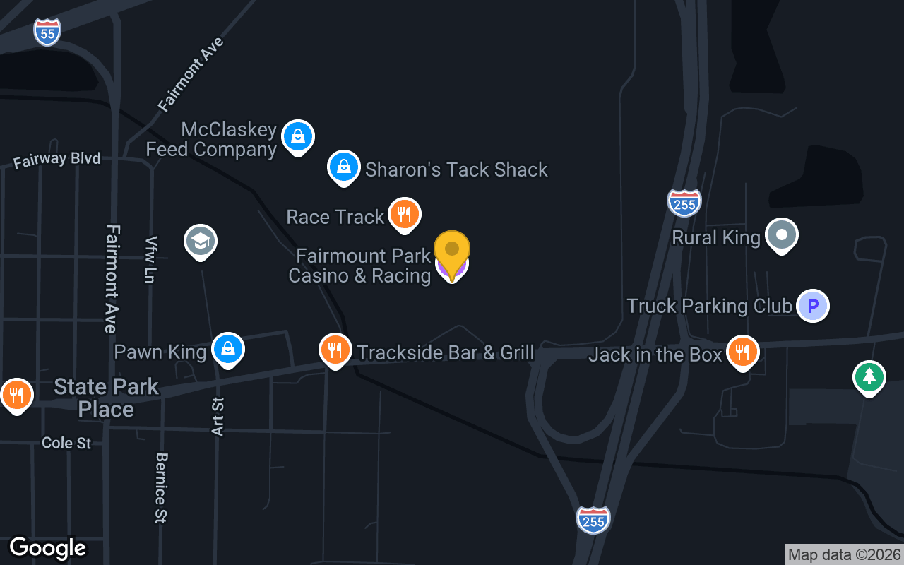 Map of Longshots  Fairmount Park