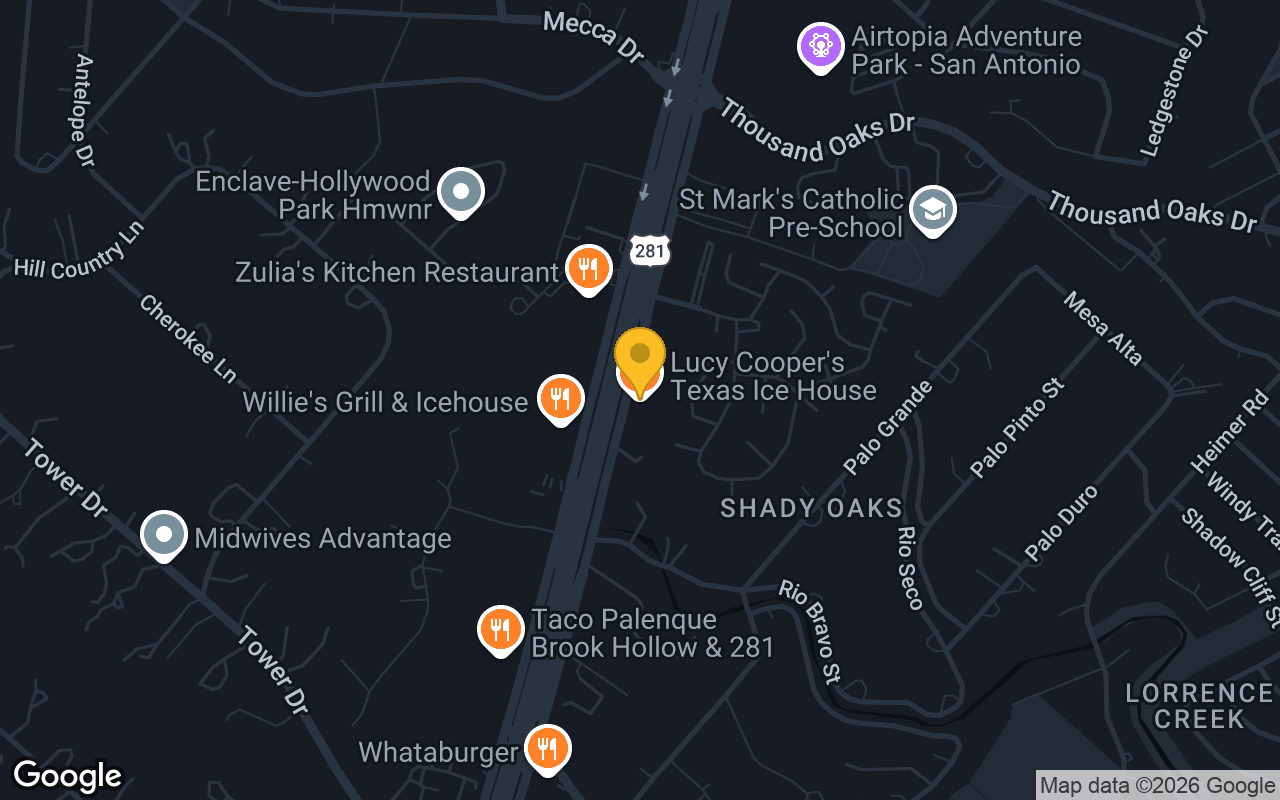 Map of Lucy Cooper's