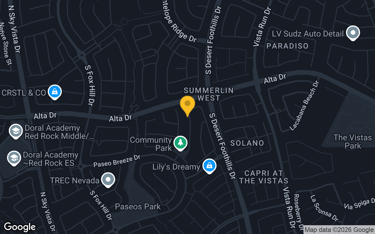 Map of LV Summerlin West