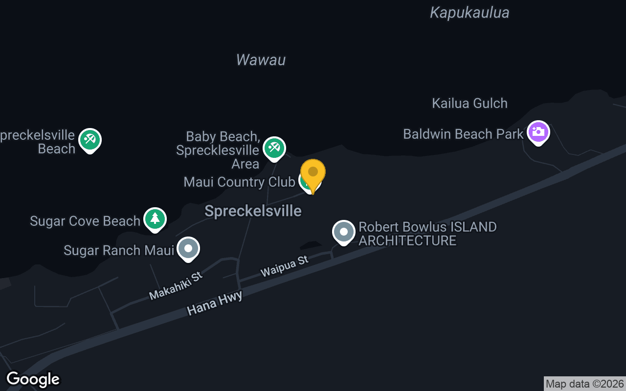 Map of Maui Country Club