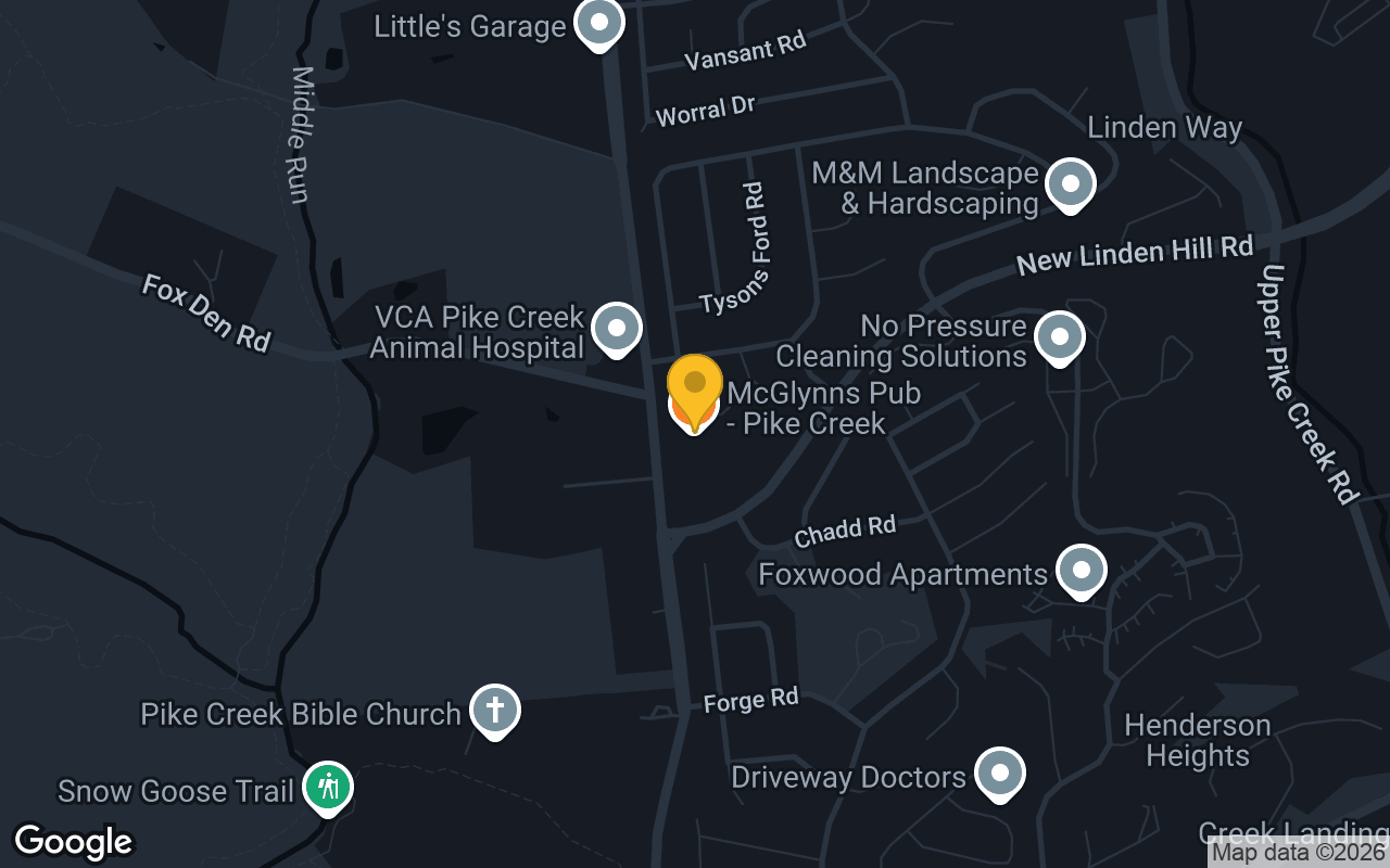 Map of McGlynns Pub