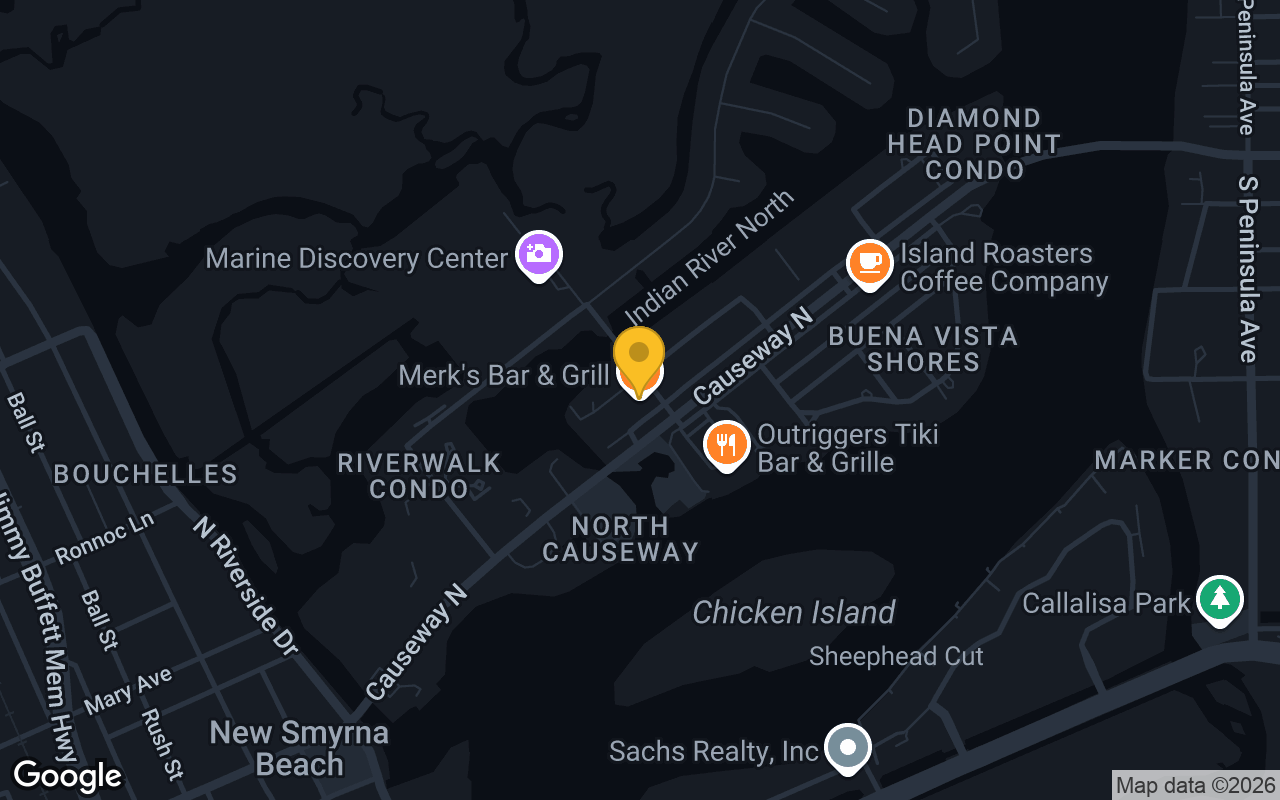 Map of Merk's Bar and Grill