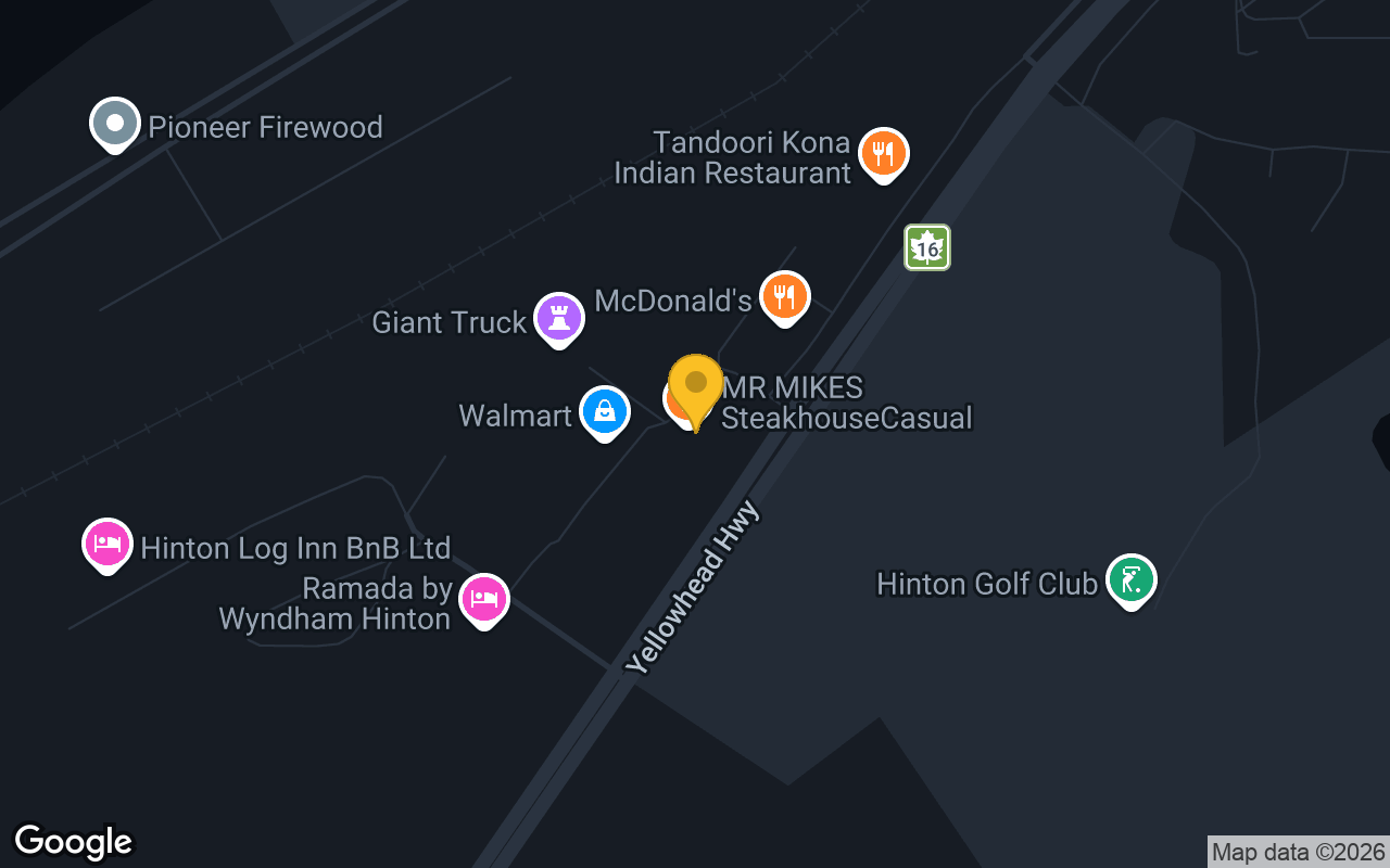 Map of Mr Mikes Casual Steak House