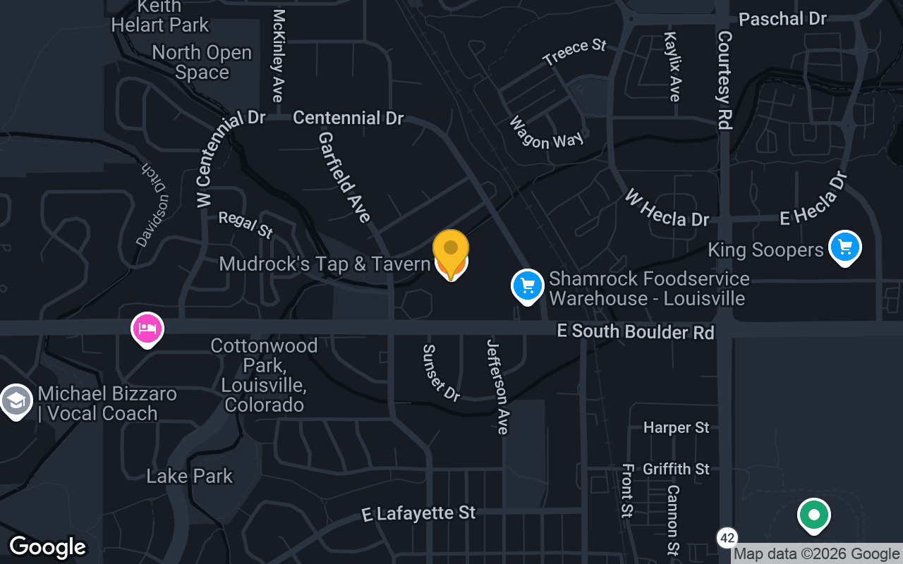 Map of Mudrock's Tap & Tavern