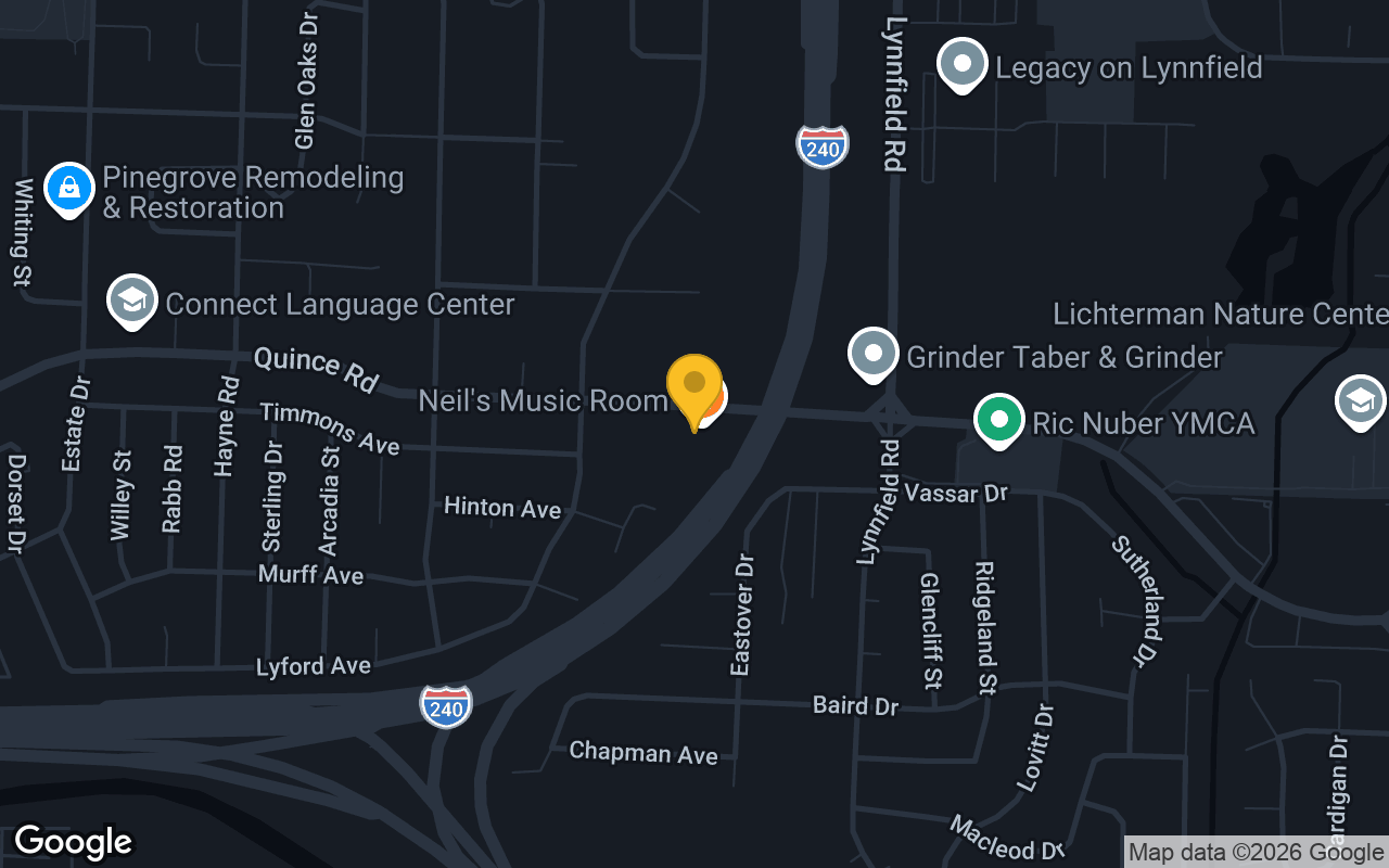 Map of Neil's Music Room
