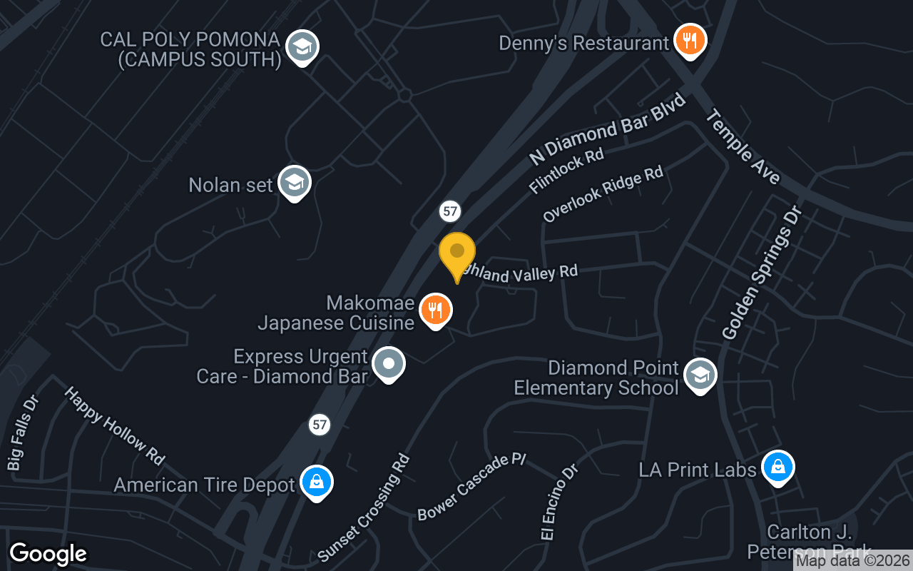 Map of Oak Tree Lanes
