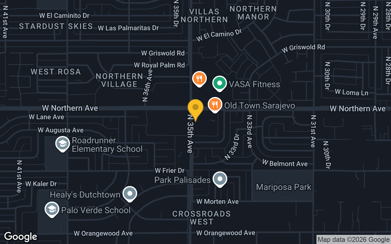 Map of O'Brien's Sports Bar