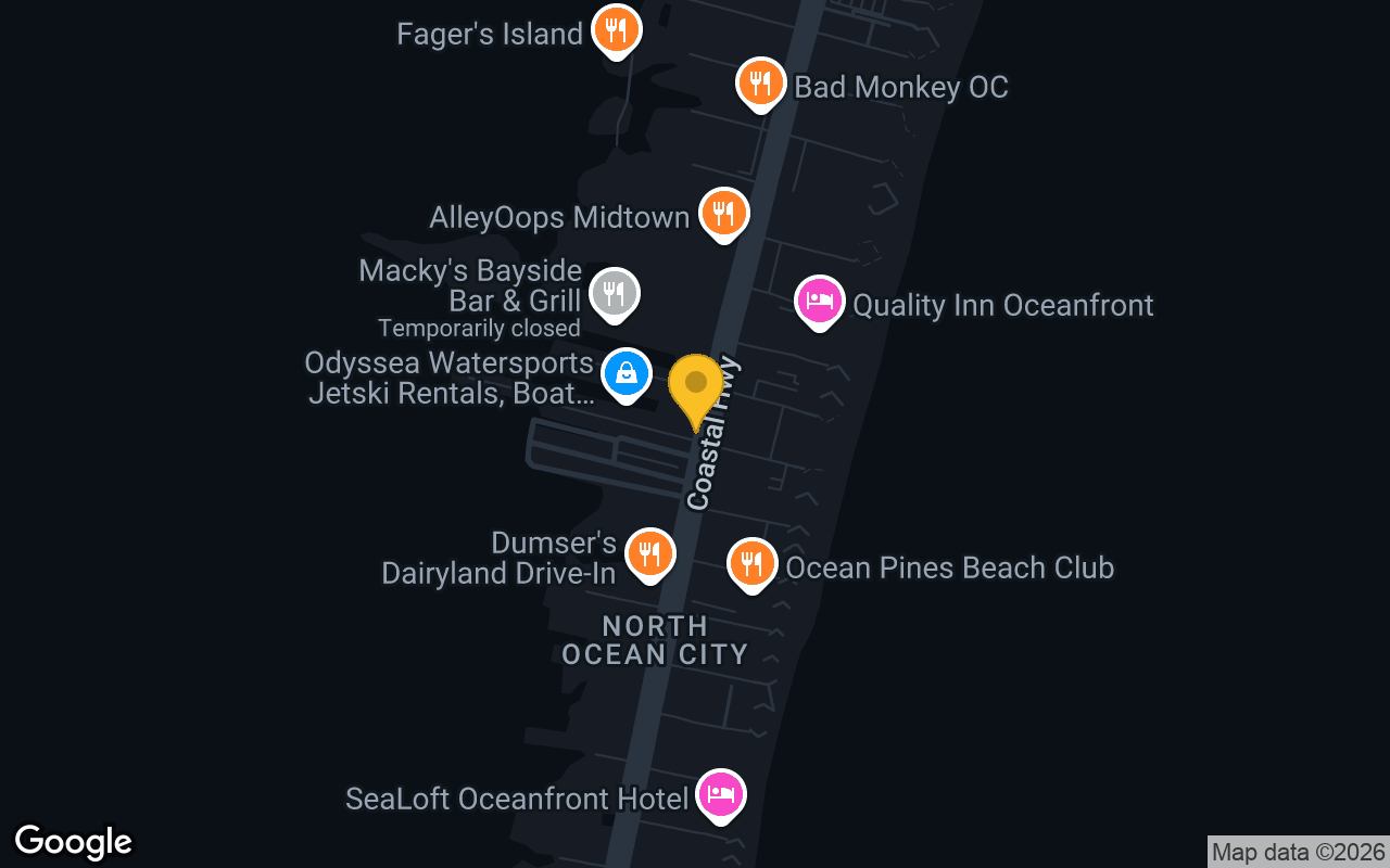 Map of Ocean City Beach Hideaway