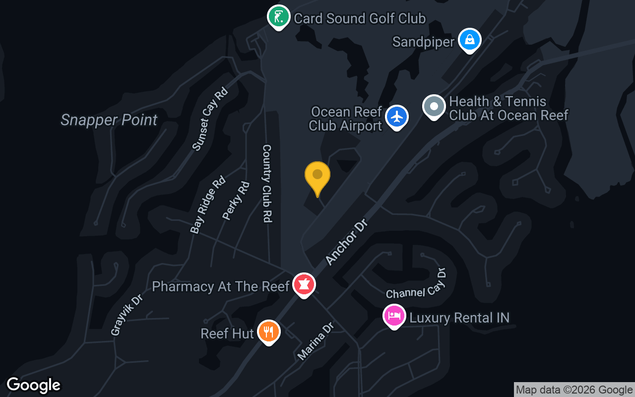 Map of Ocean Reef Club