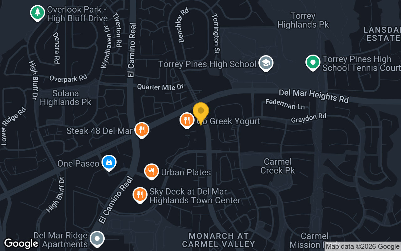 Map of Oggi's Sports Brewhouse Pizza Del Mar