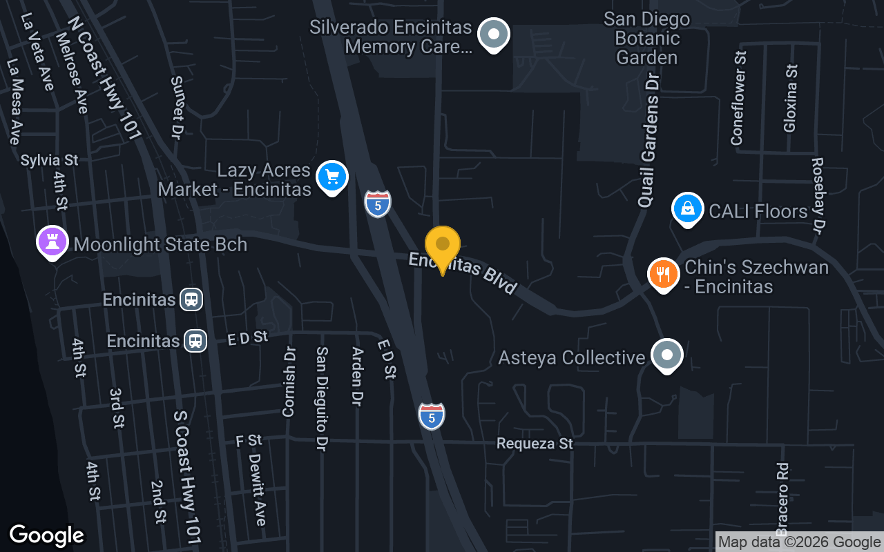 Map of Oggi's Sports Brewhouse Pizza Encinitas