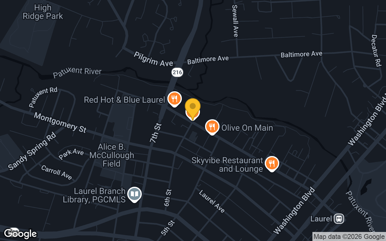 Map of Oliver's Old Town Tavern