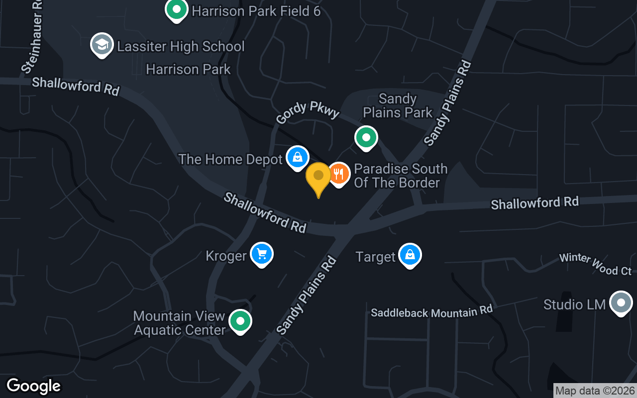 Map of Paradise Grille