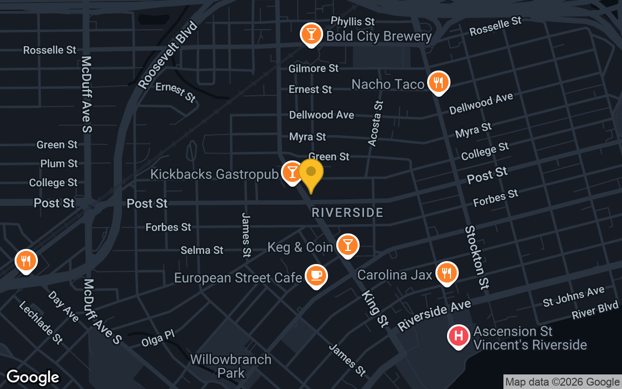 Map of Park Place Lounge