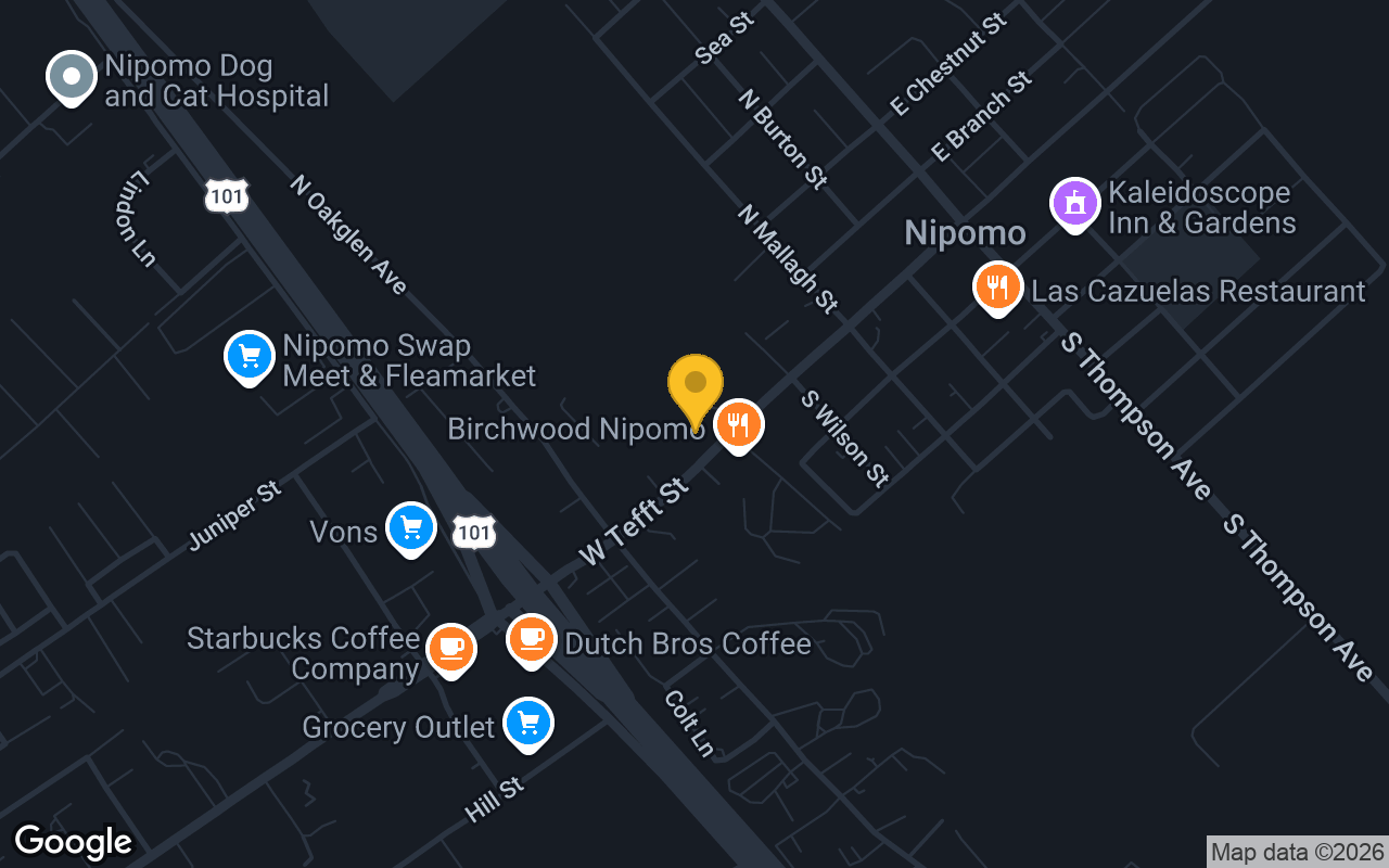 Map of PiWhole Pizza