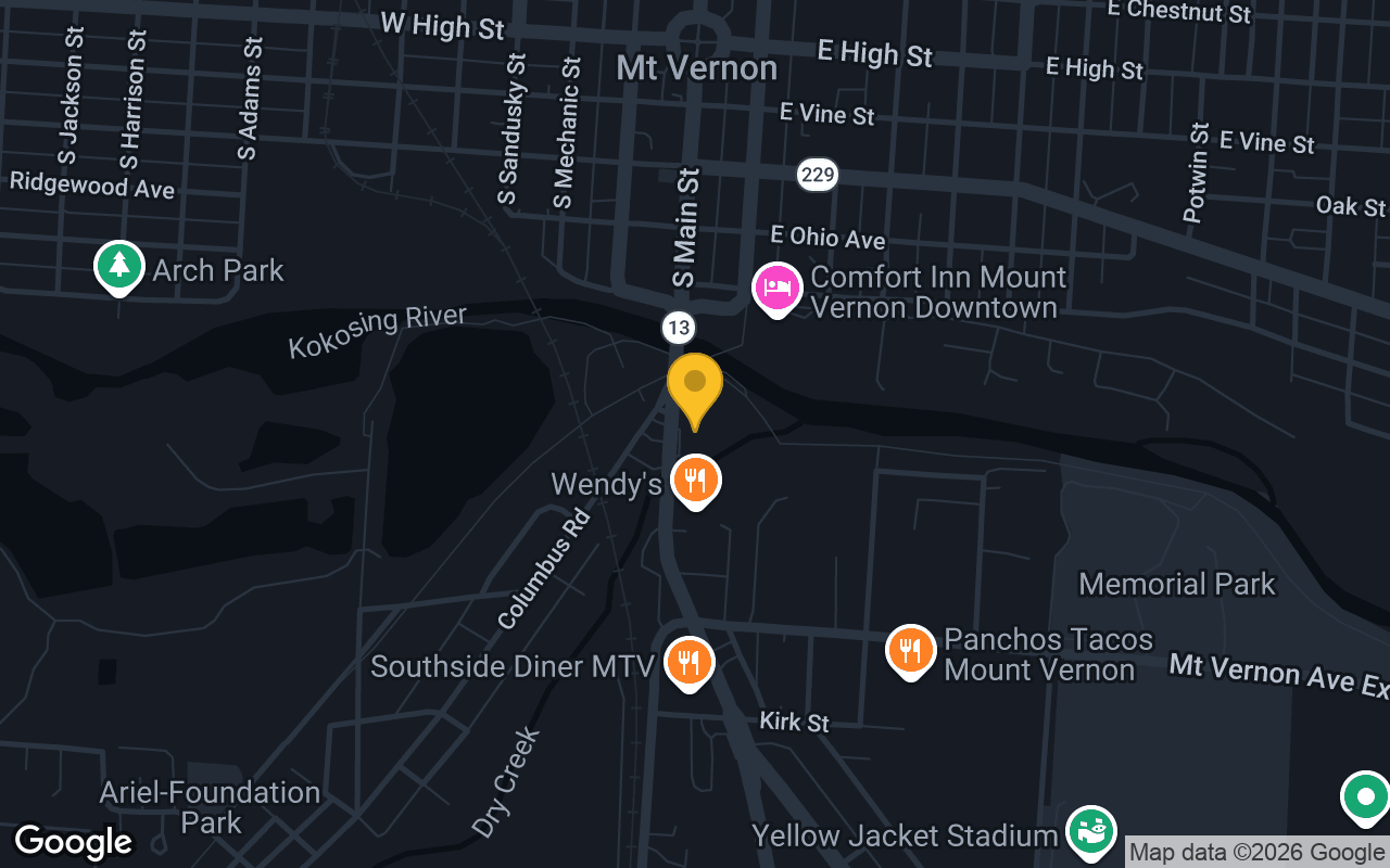 Map of Pizza Cottage Mt. Vernon