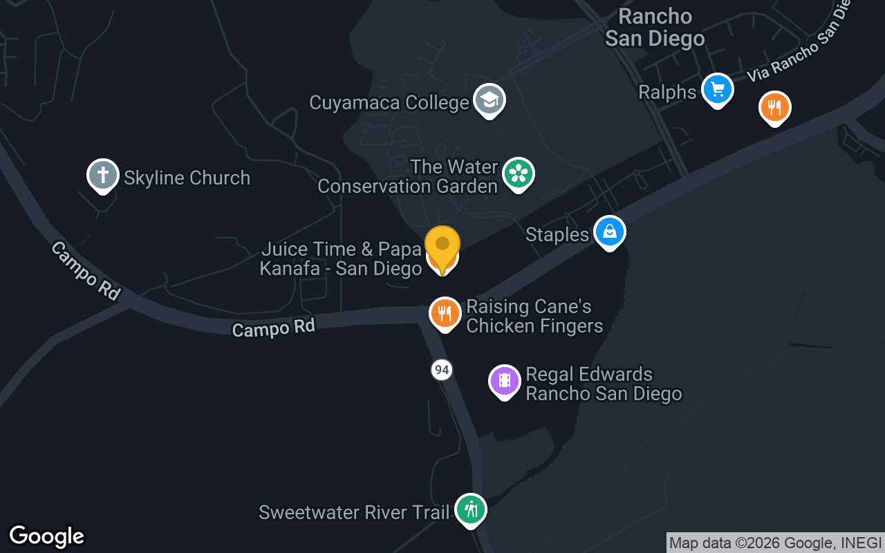 Map of Press Box Sports Lounge