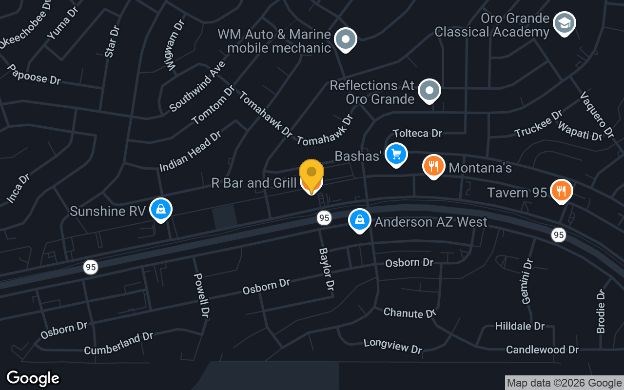 Map of RBar Grill