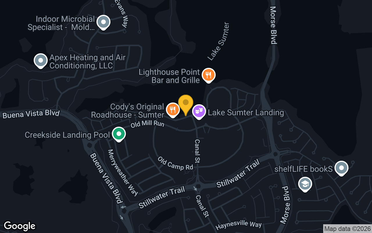 Map of RJ Gator's Florida Sea Grill and Bar