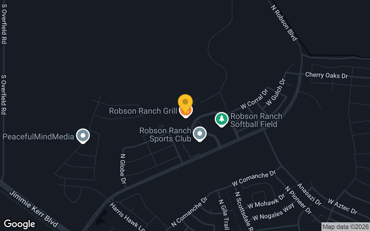 Map of Robson Ranch Grill